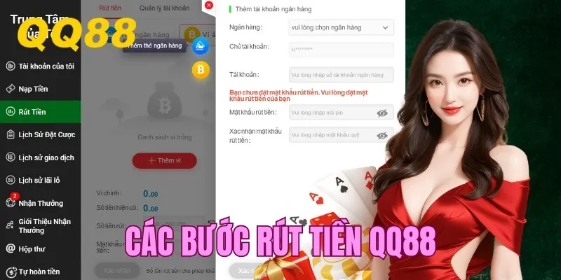 Hướng dẫn chi tiết cách rút tiền QQ88 nhanh chóng hơn